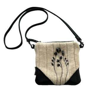Wool & Spice Bag Women's Handmade Knit Embellished Crossbody Satchel Purse